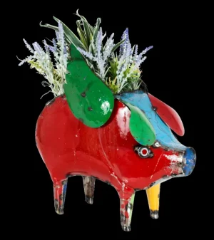 Online Think Outside Barnyard Flying Pig Planter