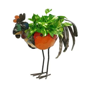 Store Think Outside Barnyard Rooster Planter