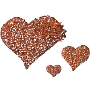 Hot Think Outside Butterfly Heart (Set of 3)