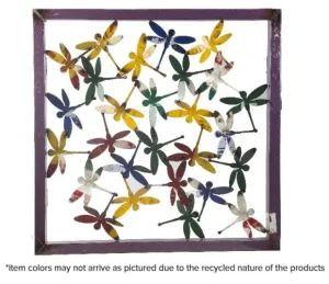 Discount Think Outside Dragonfly Framed Wall Panel