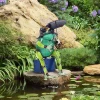 Store Think Outside Iron Sitting Frog With Umbrella