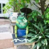 Store Think Outside Iron Sitting Frog With Umbrella